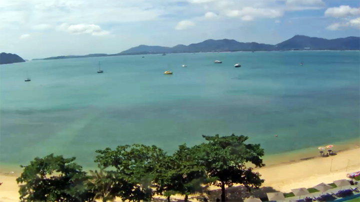 Онлайн веб-камера залива Чалонг, Пхукет